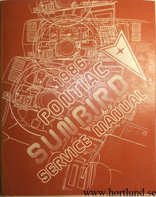 1986 Pontiac Sunbird Service Manual