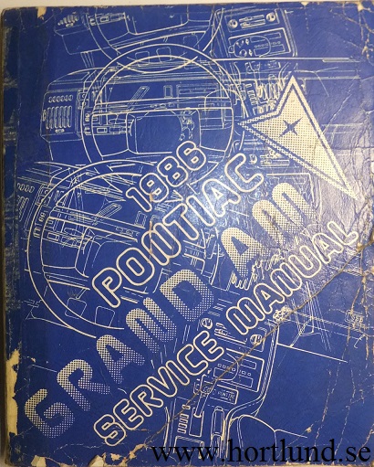 1986 Pontiac Grand Am Service Manual