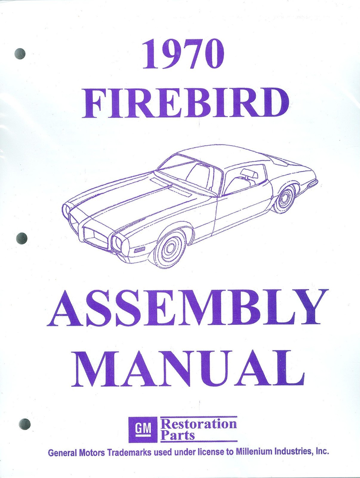 1970 Pontiac Firebird Assembly Manual