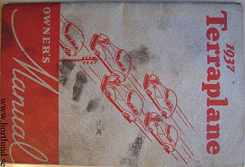 1937 Terraplane Owner's Manual