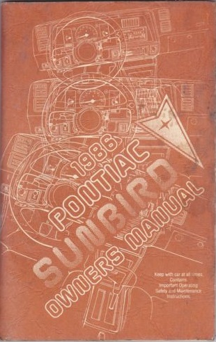 1986 Pontiac Sunbird Owners Manual