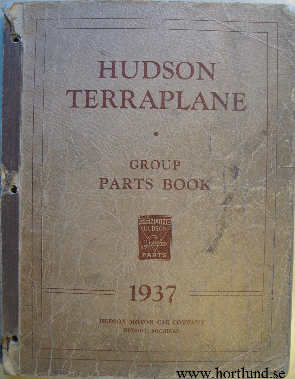1937 Hudson and Terraplane Parts Book