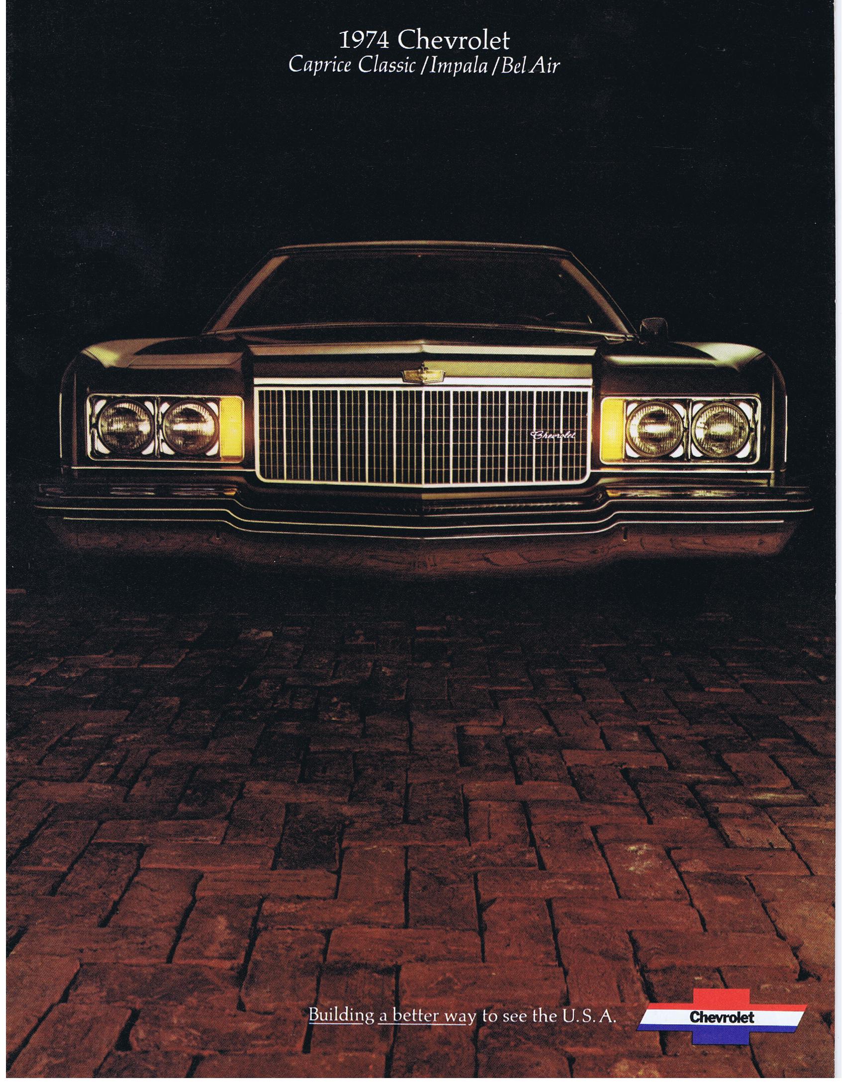 1974 Chevrolet Caprice Classic, Impala & Bel Air Broschyr