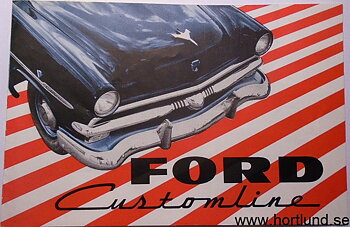1953 Ford Customline broschyr, Svensk