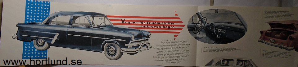 1953 Ford Customline broschyr, Svensk - 2