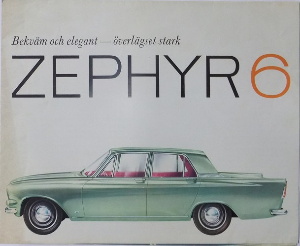 1963 Ford Zephyr 6 broschyr
