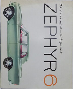 1963 Ford Zephyr 6 broschyr