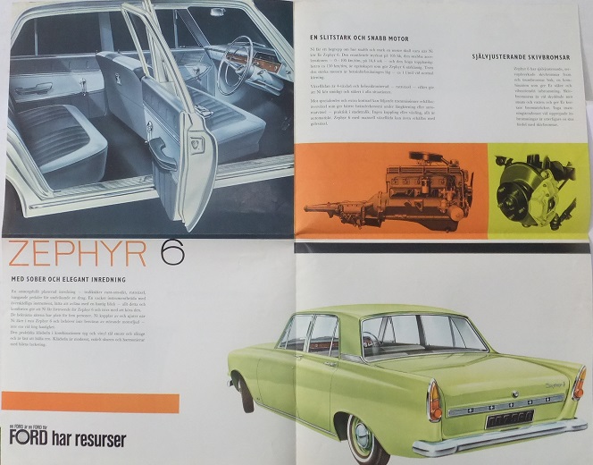 1963 Ford Zephyr 6 broschyr - 2