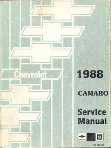 1988 Chevrolet Camaro Service Manual