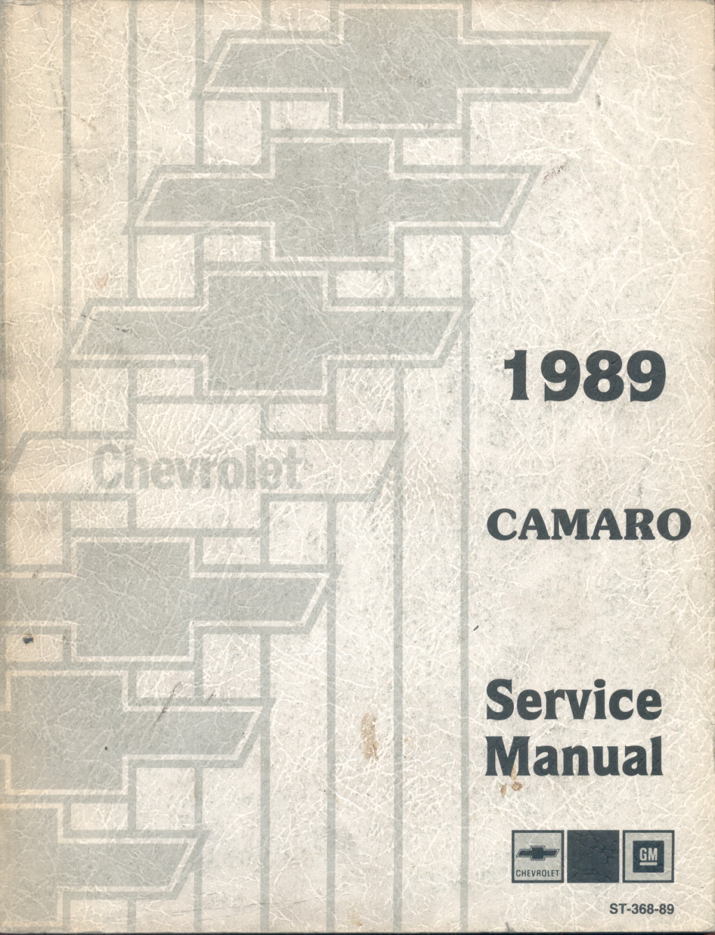 1989 Chevrolet Camaro Service Manual