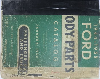 1944-1952 Ford cars and Trucks  Body Parts Catalog
