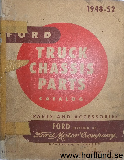 1948-1952 Ford Truck Chassis Parts Catalog