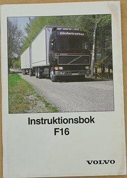 1988 Volvo F16 Instruktionsbok 11.87