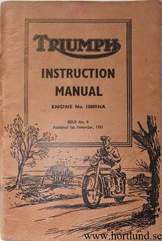 1952 Triumph Instruction Manual