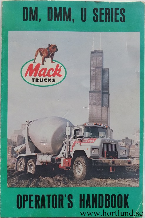 1984 1985 Mack DM, DMM, U Series Operator's Handbook