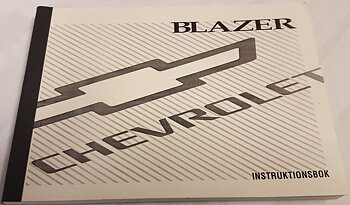 1997 Chevrolet Blazer instruktionsbok svensk