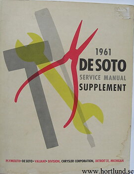 1961 De Soto Service Manual supplement original