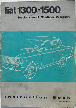 1963 Fiat 1300-1500 instruktionsbok