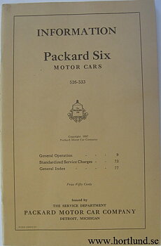 1928 Packard Six 526-533 Information