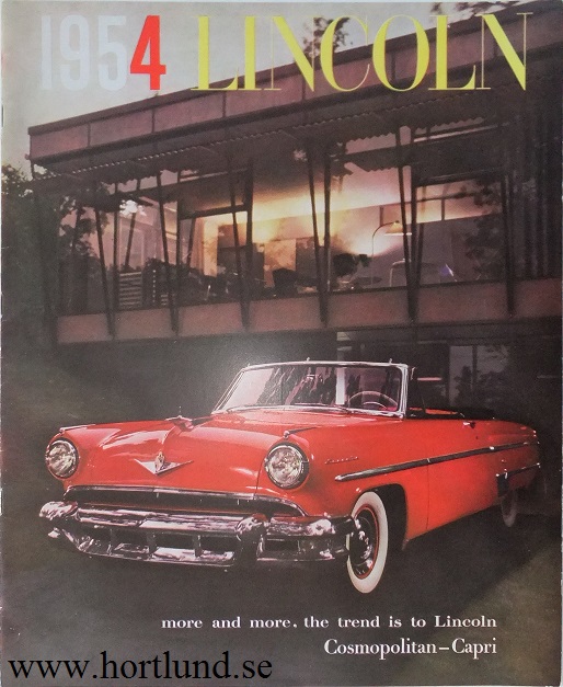 1954 Lincoln Lyxbroschyr