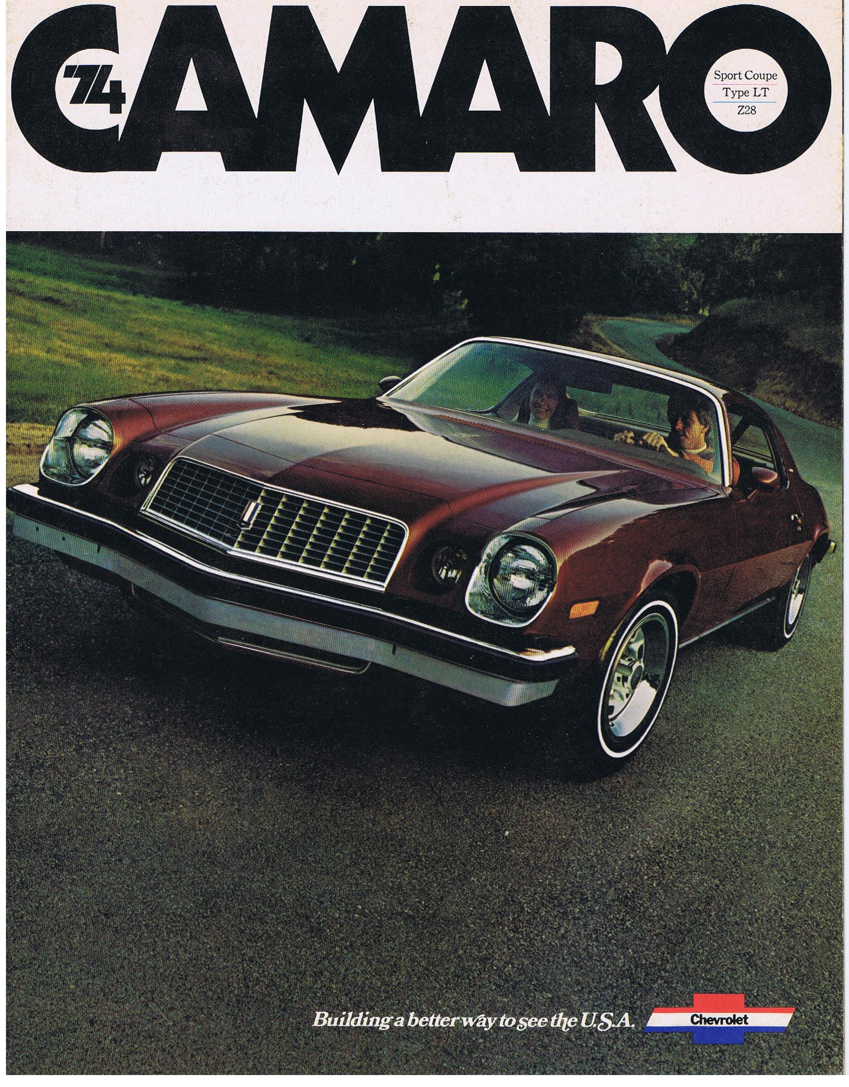 1974 Chevrolet Camaro Broschyr