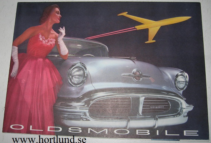 1956 Oldsmobile färgbroschyr folder
