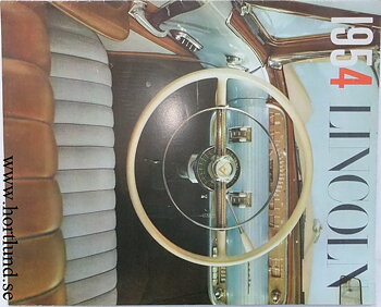 1954 Lincoln stor broschyr