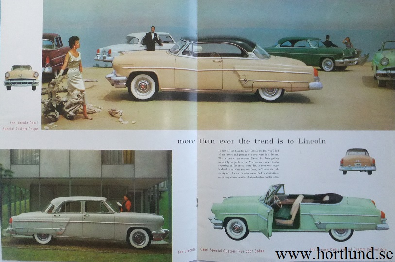 1954 Lincoln stor broschyr - 2