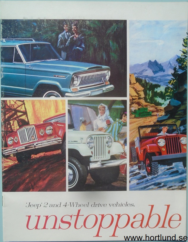 1965 Jeep alla modeller broschyr