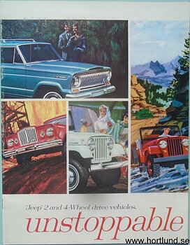 1965 Jeep alla modeller broschyr