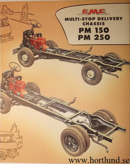 1957 GMC PM150 PM250 Truck Broschyr