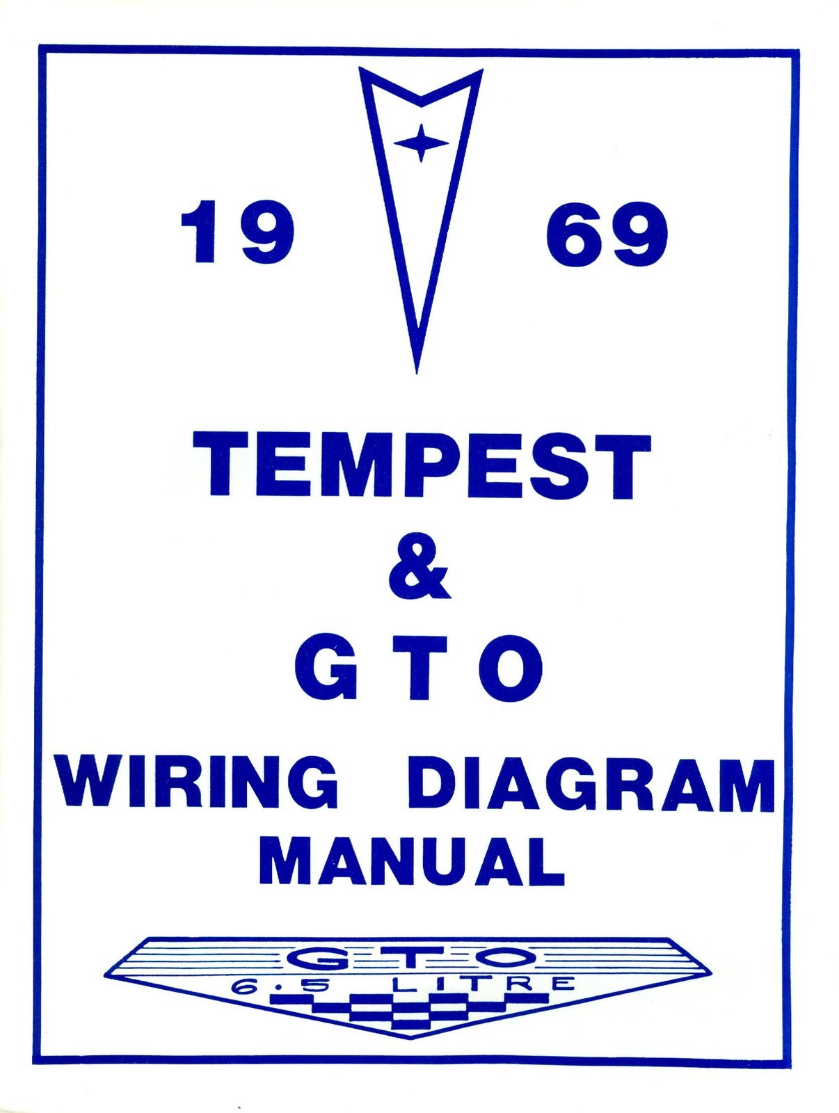 1969 Pontiac Tempest Le Mans GTO Wiring Diagram Manual