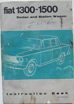 1964 Fiat 1300-1500 instruktionsbok