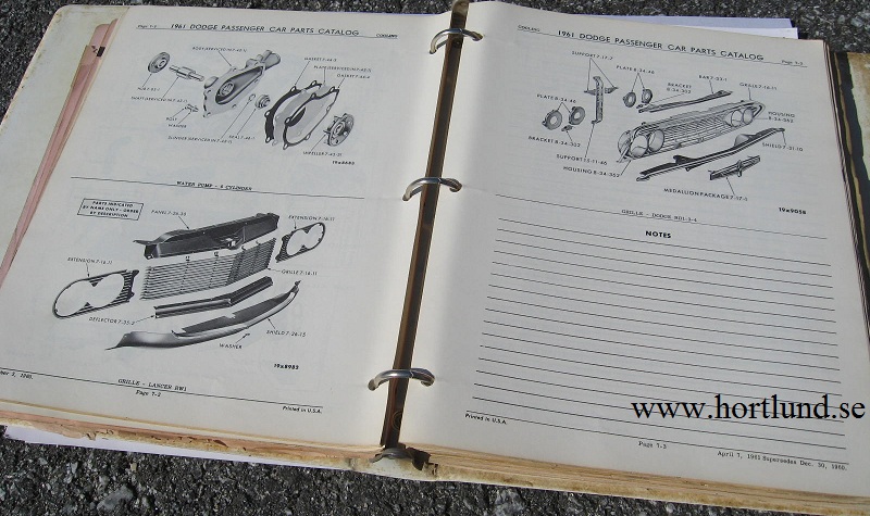 1961 Dodge Parts Catalog