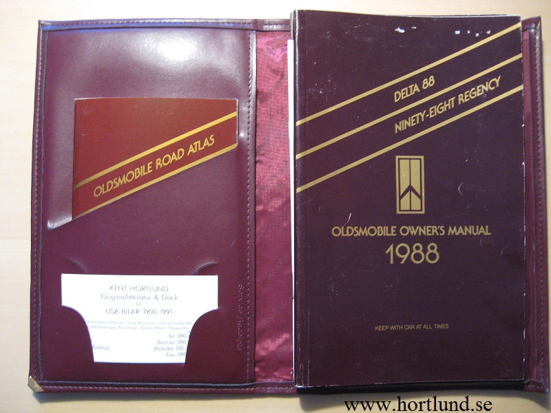 1988 Oldsmobile Delta 88 och Ninety-Eight Regency Owner's Manual