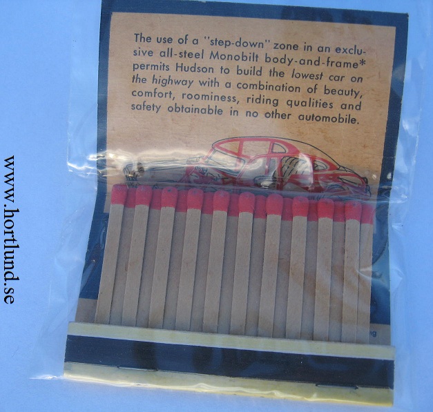1948 Hudson tändstickor reklam - 4