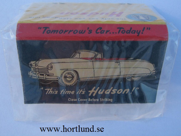 1948 Hudson tändstickor reklam - 2