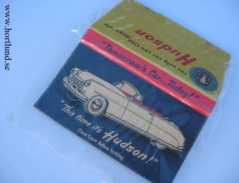 1948 Hudson tändstickor reklam