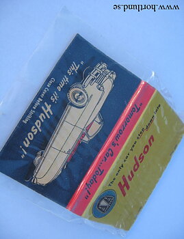 1948 Hudson tändstickor reklam