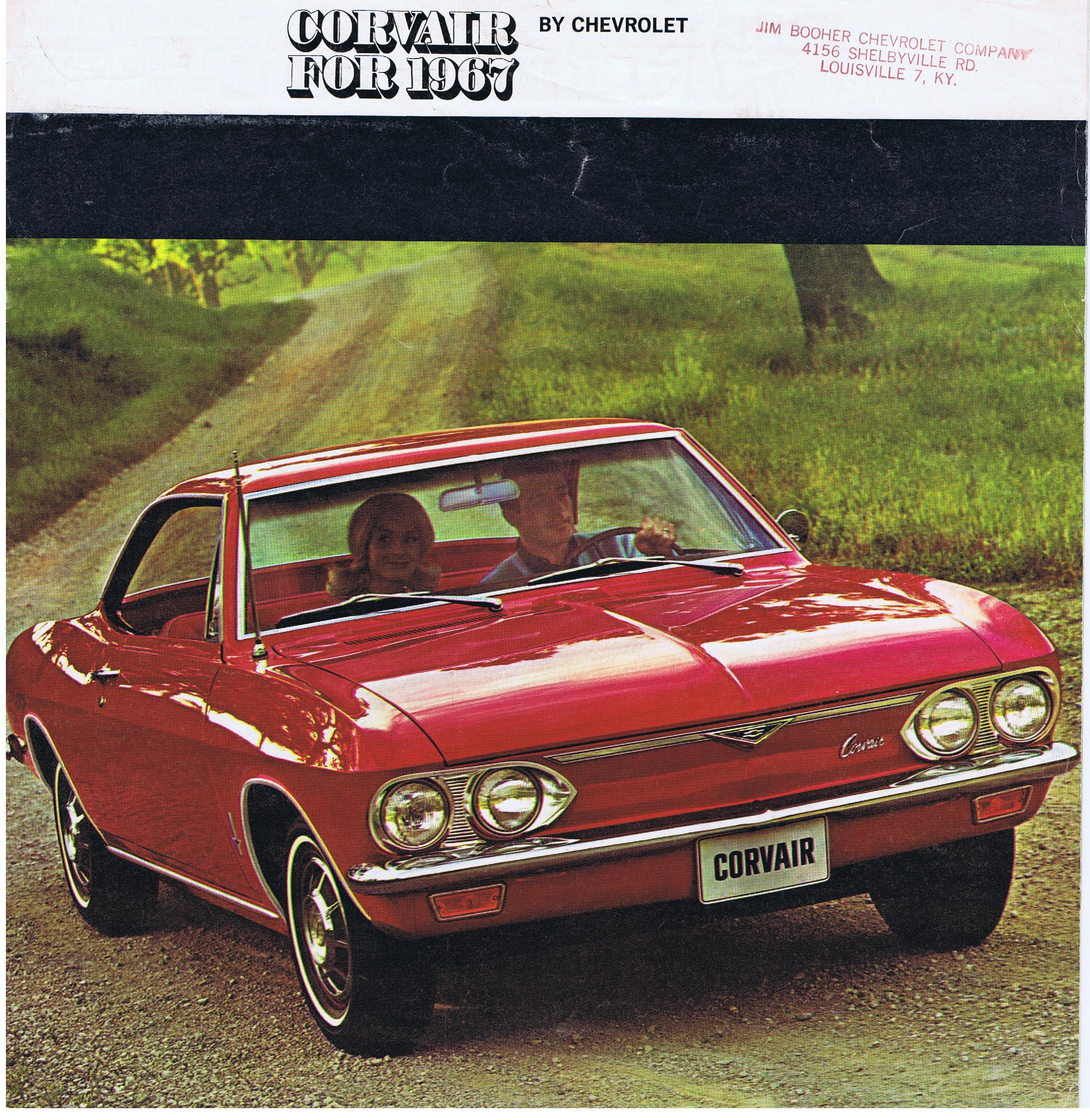 1967 Chevrolet Försäljningsbroschyr Corvair Stor