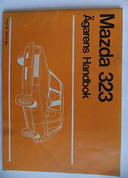 1981 Mazda 323 Instruktionsbok