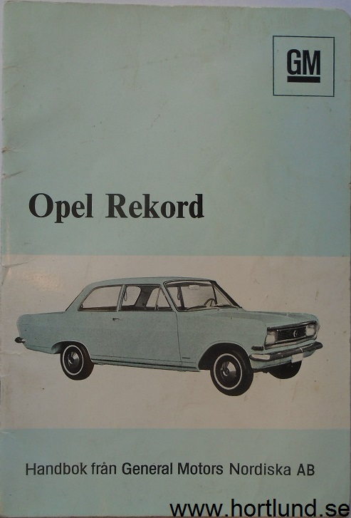 1966 Opel Rekord Handbok