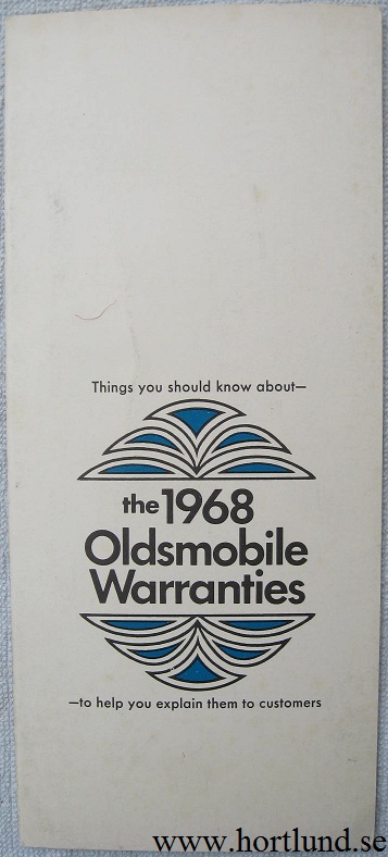 1968 Oldsmobile Warranties