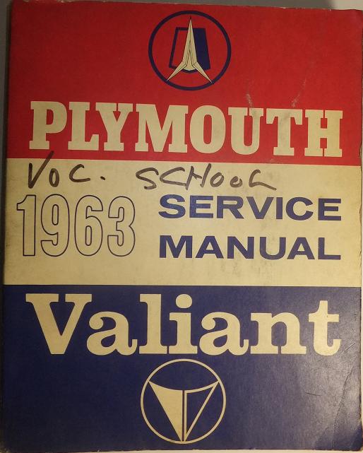 1963 Plymouth & Valiant Service Manual original