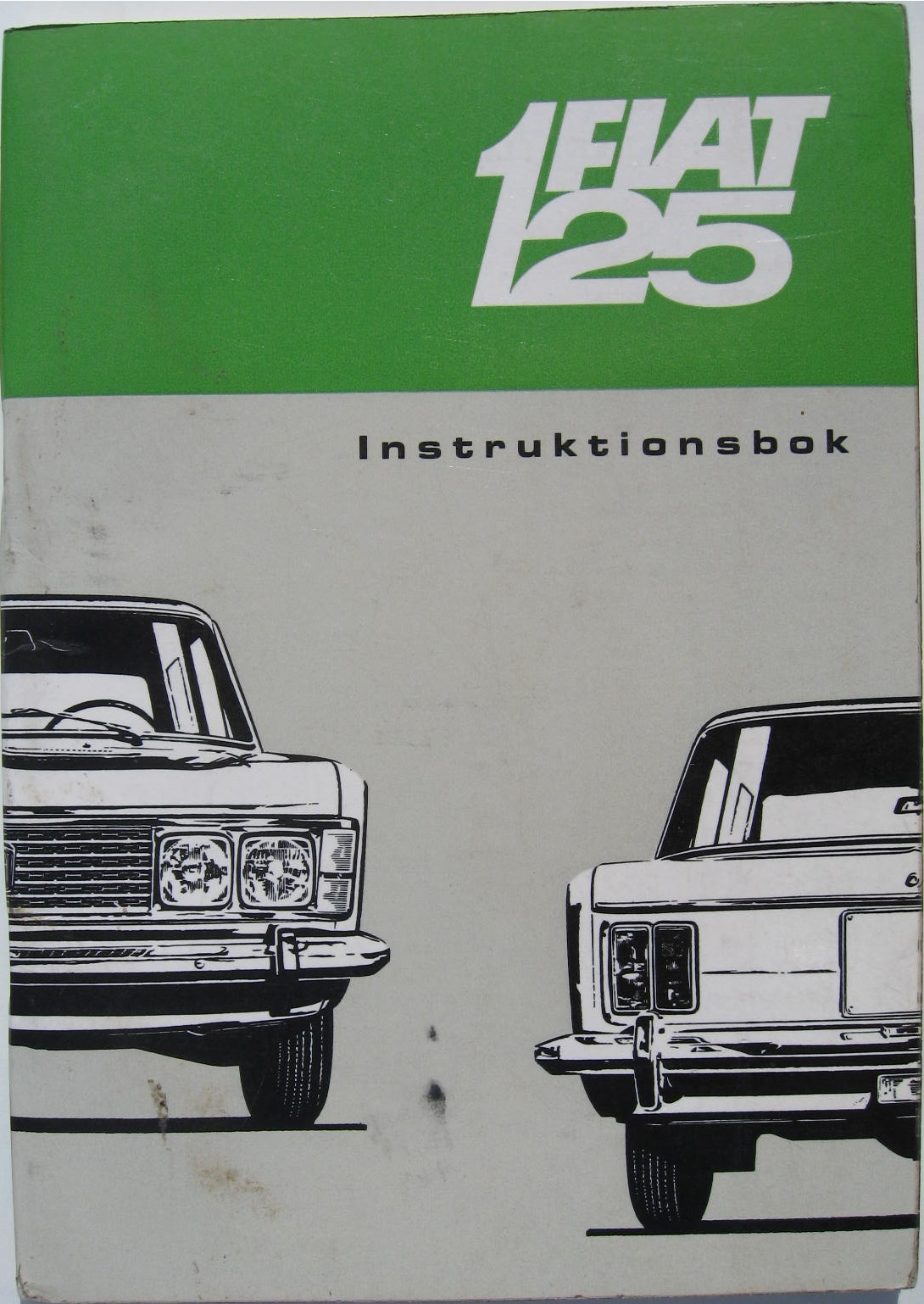 1968 Fiat 125 instruktionsbok