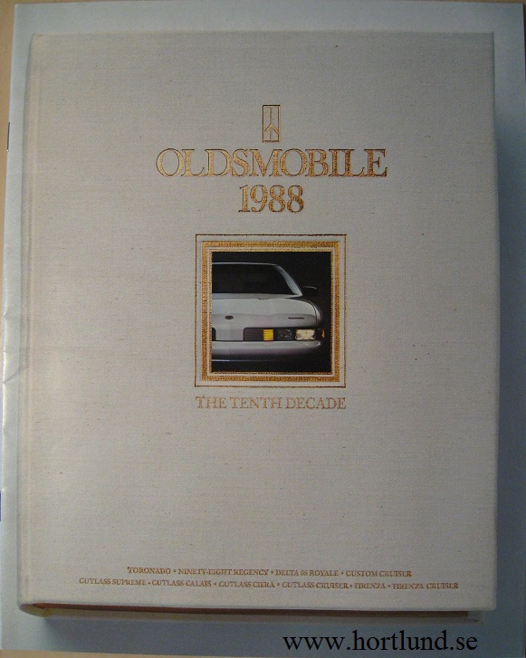 1988 Oldsmobile Broschyr alla modeller