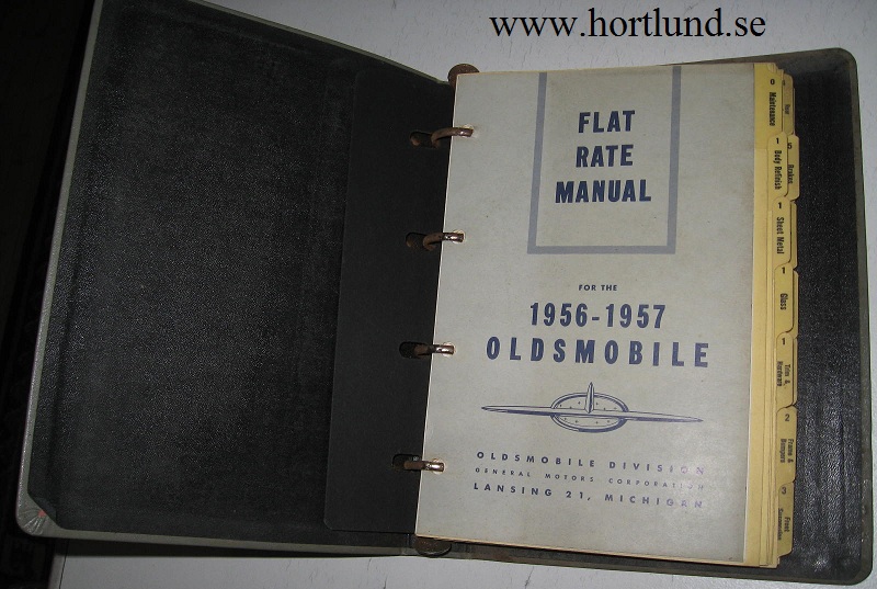 1956 1957 Oldsmobile Flat Rate Manual