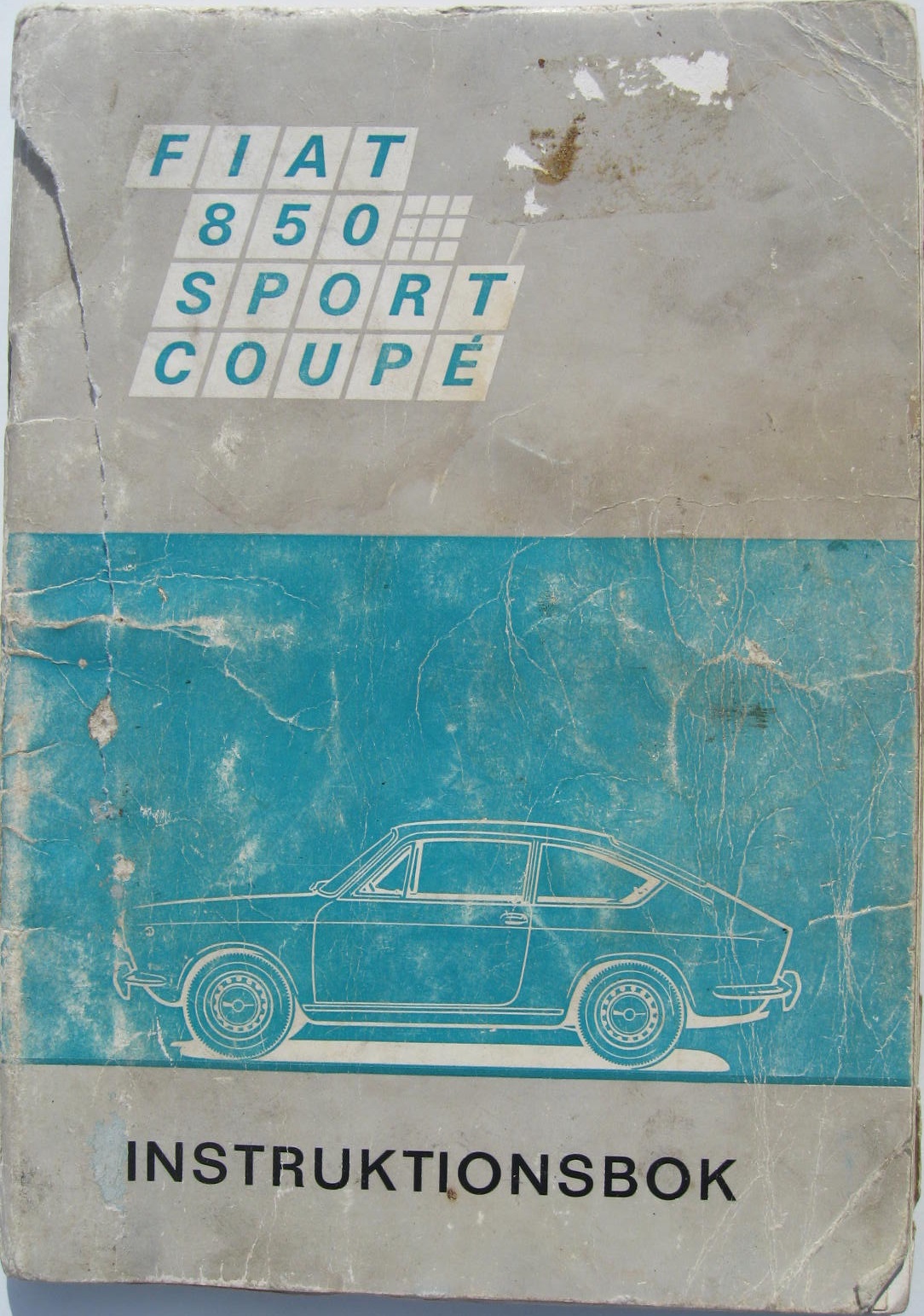 1969 Fiat 850 Sport Coupé instruktionsbok