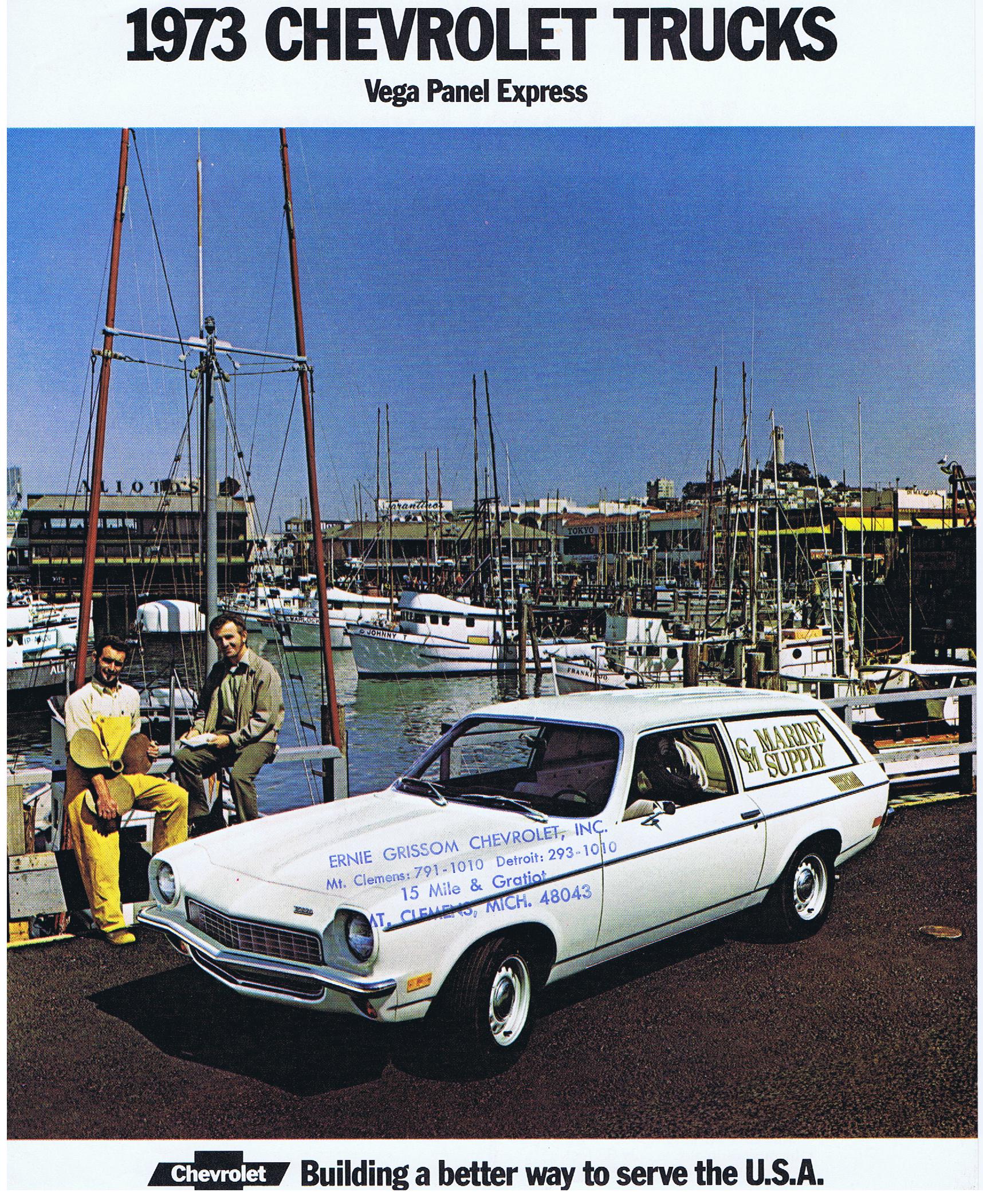 1973 Chevrolet Truck Vega Panel Express Broschyr