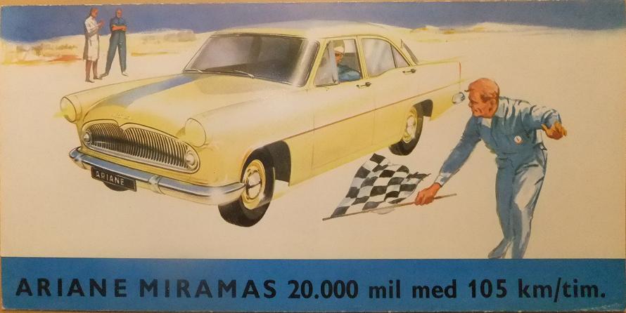 1961 Simca Ariane Miramas broschyr svensk